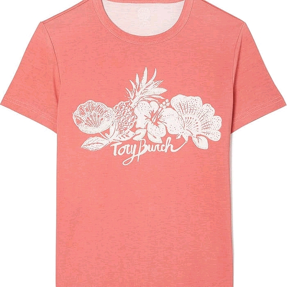 NEW Tory Burch Vintage Hawaiian Vine Tee - Picture 1 of 7